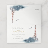 RODE DUSKY BLUE LIGHTHOUSE ZEE NAUTIEF RITTER (Buitenkant ongevouwen)