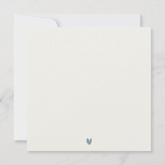 RODE DUSKY BLUE LIGHTHOUSE ZEE WAVES WEDDING INVIT BEDANKKAART (Achterkant)