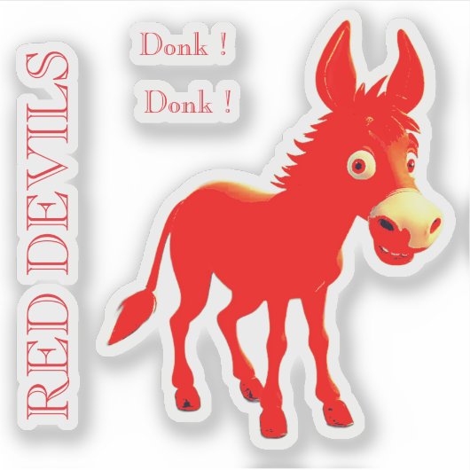RODE DUVELS STICKER (Voorkant)
