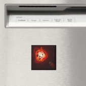 Rode dwergster in een baan rond een hypothetische magneet (Insitu (Vaatwasser))