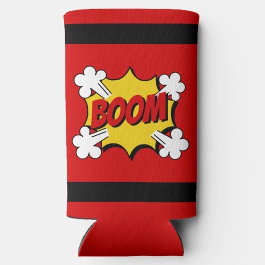 Rode Dynamite Superheld Comic Book Style Birthday (Achterkant)