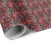 Rode edelsteen cadeaupapier (Rol Hoek)