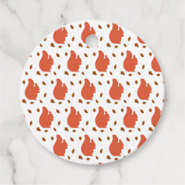 Rode eekhoorn bedankjes labels