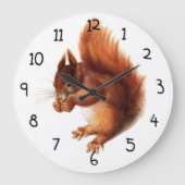  rode eekhoorn grote klok (Voorkant)