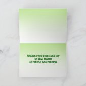 Rode eekhoorn Pasen Feestdagen Kaart (Binnen)