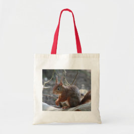Rode eekhoorn tote bag