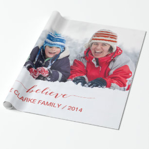 RODE EENVOUDIG GELOOFEN HOLIDAY GREETINGS CADEAUPAPIER