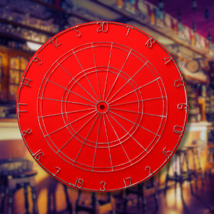 Rode effen kleur   Klassiek   Elegant   Trendy Dartbord