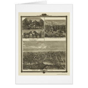 Rode eik, IA Panorama Map - 1875