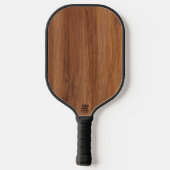 Rode Eikenhout Pickleball Paddle (Achterkant)