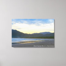 Rode Eiland Strand Zonsondergang Landschap Reis Fo