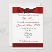 rode elegant Corporate Party Invitation Kaart (Voorkant)