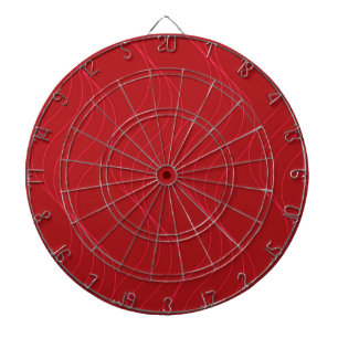 Rode, elegante, eenvoudige, moderne, coole, golven dartbord