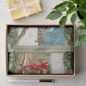 RODE ELFEN, KERSTDECOR MET IJSJES Mistletoes Tissuepapier (Geschenk)