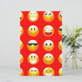 rode emojs briefpapier (Staand voorkant)