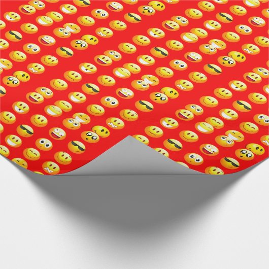 rode emojs cadeaupapier (Hoek)