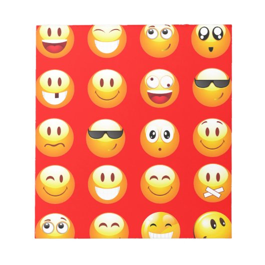 rode emojs notitieblok (Voorkant)