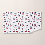 Rode en blauwe bokshandschoenen Boxer Bad Handdoek (Handdoek)