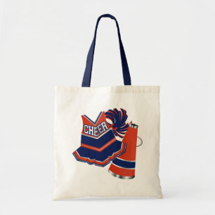 Rode en blauwe Cheerleader Tote Bag