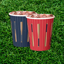 Rode en Blauwe Honkbal Verjaardag