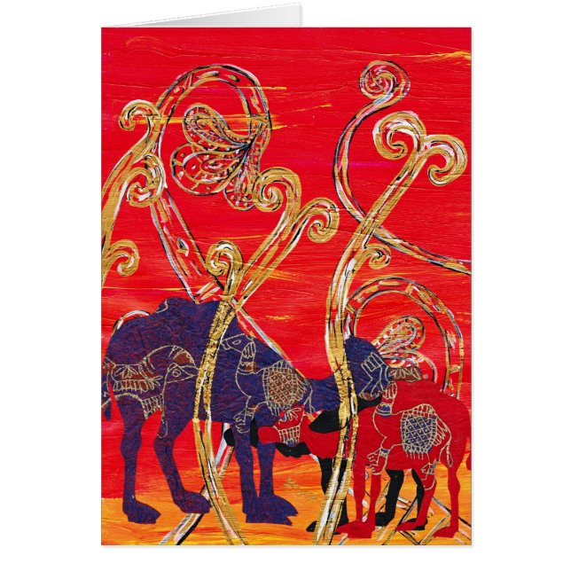 Rode en blauwe kamelen (Voorkant)