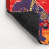 Rode en blauwe kamelen Mousepad Muismat (Hoek)