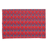 Rode en blauwe Kussensloop (Voorkant-Rechts)