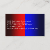 Rode en blauwe moderne professionele Visitekaartje (Achterkant)