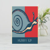 Rode en blauwe slak, (Staand voorkant)