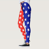 Rode en blauwe Star-Leggings Leggings (Links)