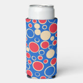 Rode en blauwe Stippen op blauw (Seltzer Voorkant)