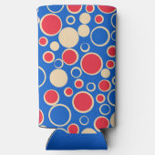 Rode en blauwe Stippen op blauw (Achterkant)