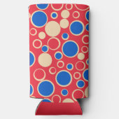 Rode en blauwe Stippen op rood (Achterkant)