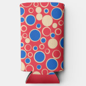 Rode en blauwe Stippen op rood (Voorkant)