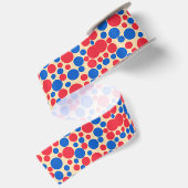 Rode en blauwe Stippen op Tan Lint (Achterkant)