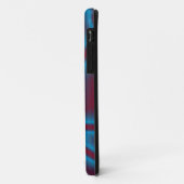 rode en blauwe textuur Case-Mate iPhone case (Achterkant/links)