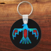 Rode en blauwe Thunderbird Sleutelhanger (Voorkant)