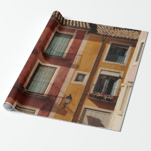 RODE EN BROWN CONCRETE BOUWFOTOGRAFIE CADEAUPAPIER