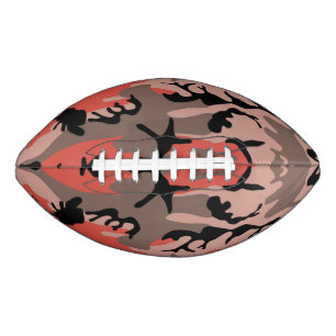 Rode en bruine camouflage, leger, leger american football