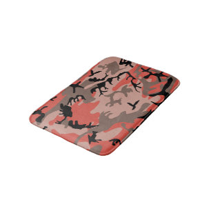 Rode en bruine camouflage, leger, leger badmat