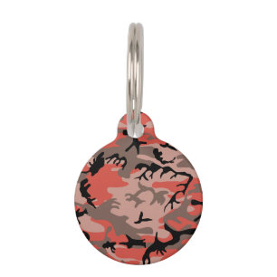 Rode en bruine camouflage, leger, leger huisdierpenning