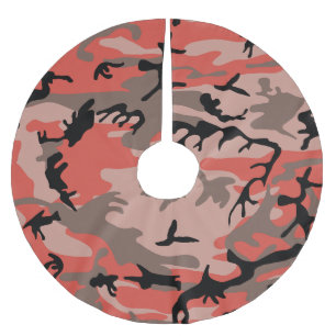 Rode en bruine camouflage, leger, leger kerstboom rok