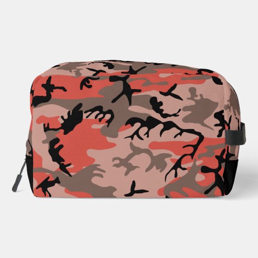 Rode en bruine camouflage, leger, leger toilettasje (Achterkant)