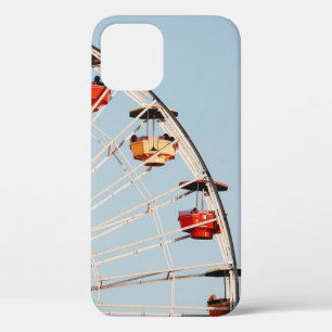 Rode en bruine carrousel iPhone 12 hoesje