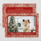 Rode en Cream  Vakantie Kaart | Landschap (Voorkant / Achterkant)