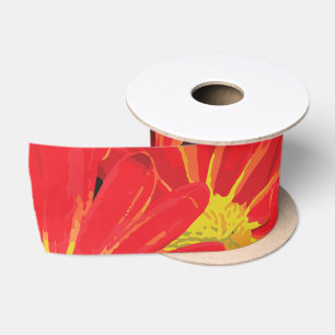 Rode en Gele Bloemen 1 Lint