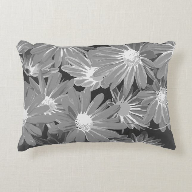 Rode en gele bloemen 2 accent kussen (Voorkant)