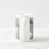 Rode en gele bloemen 2 porselein kop (Achterkant)