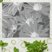 Rode en Gele Bloemen 2 Theedoek (Gevouwen)