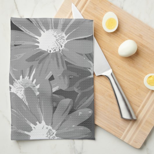 Rode en Gele Bloemen 2 Theedoek (Quarter Fold)